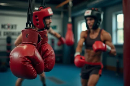Équipements essentiels pour débuter en boxe avec gants et tenue appropriée