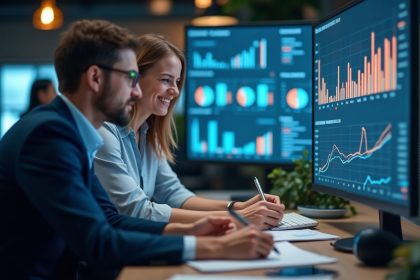 Graphique illustrant l'évolution des leads générés après six mois de marketing B2B