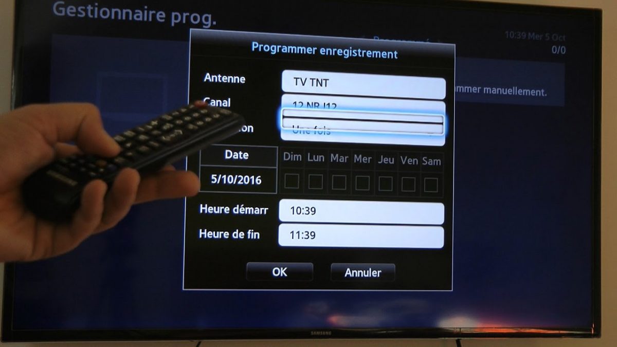 enregistrer sur clé USB avec TV Samsung