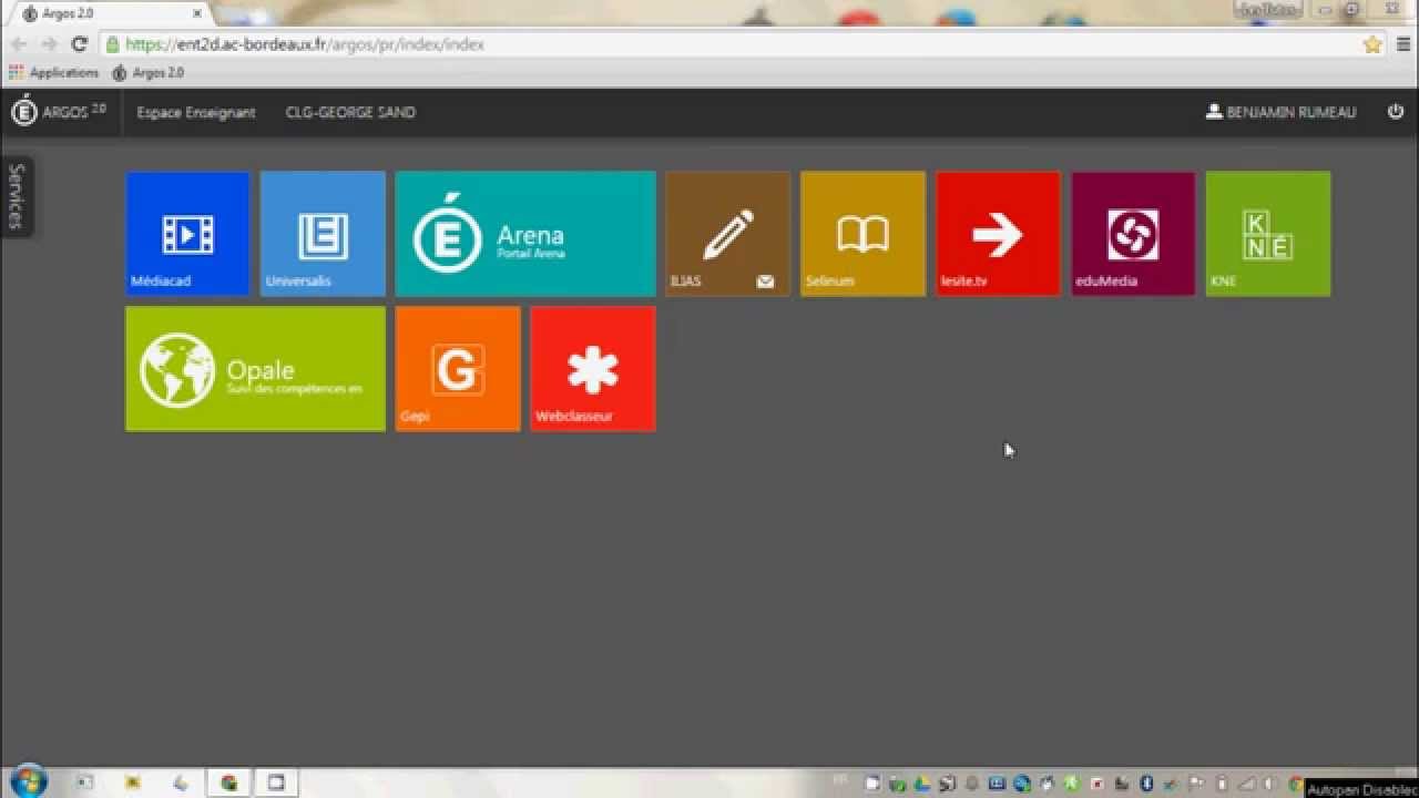 se connecter au compte de l’ENT AC Bordeaux